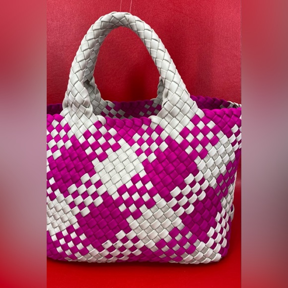 Naghedi St Barth mini tote Hibiscus “retired” bag purse - Picture 3 of 9